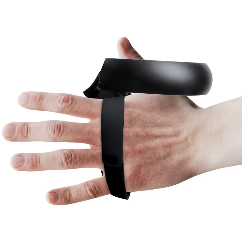 Sangles d'Li-réglables pour contrôleur VR, poignée de contrôleur tactile, sangle de ceinture en fibre, Oculus Quest, Rift S VR, 1 paire
