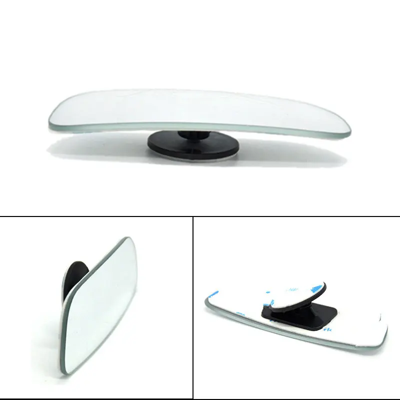 1 pair Car 360 Degree Blind Spot Mirror Wide Angle long Convex Mirror Small Round Side Blindspot Rearview Parking Mirror