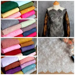 44 Colors Dyed Chantilly Lace Fabrics High Quality 1.5x3M per Piece Bridal Wedding Lace 2021 NEW!