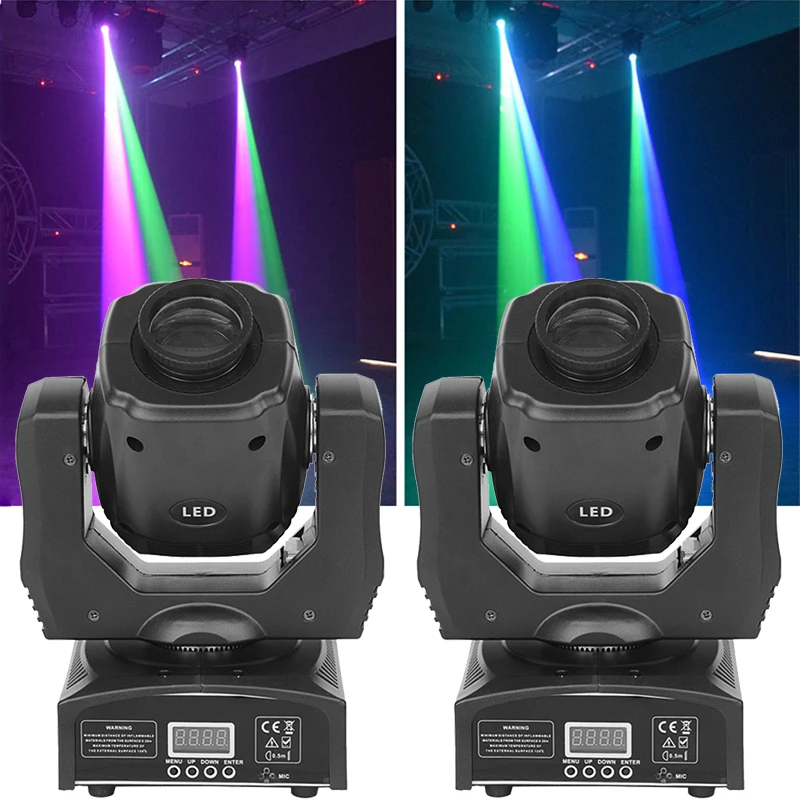 

2Pcs/lot 60w LED spot moving head Light Colorful effects moving head gobo stage lighting Disco DJ Home music dance Party Lights