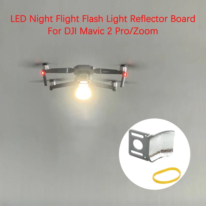 Para dji mavic 2 pro/zoom drone inferior led noite vôo flash luz refletor placa para frente olhando difusor acessórios de resgate