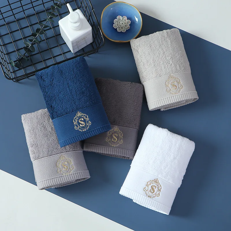 New High-grade 100% Cotton Luxury Face Bath Towel Set Soft Five Star Hotel Towels for adults Serviette sets 40x78cm