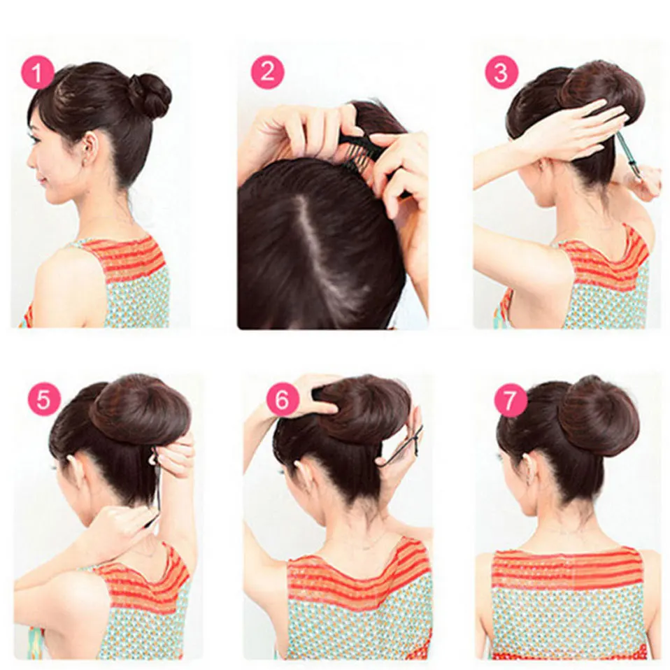 BENEHAIR-Extensão Do Bun Do Cabelo Falso Sintético, Clip na Cauda Do Cabelo, Cordão Donut, Chignon Hairpiece, Updo Pedaço De Cavalo, 45g