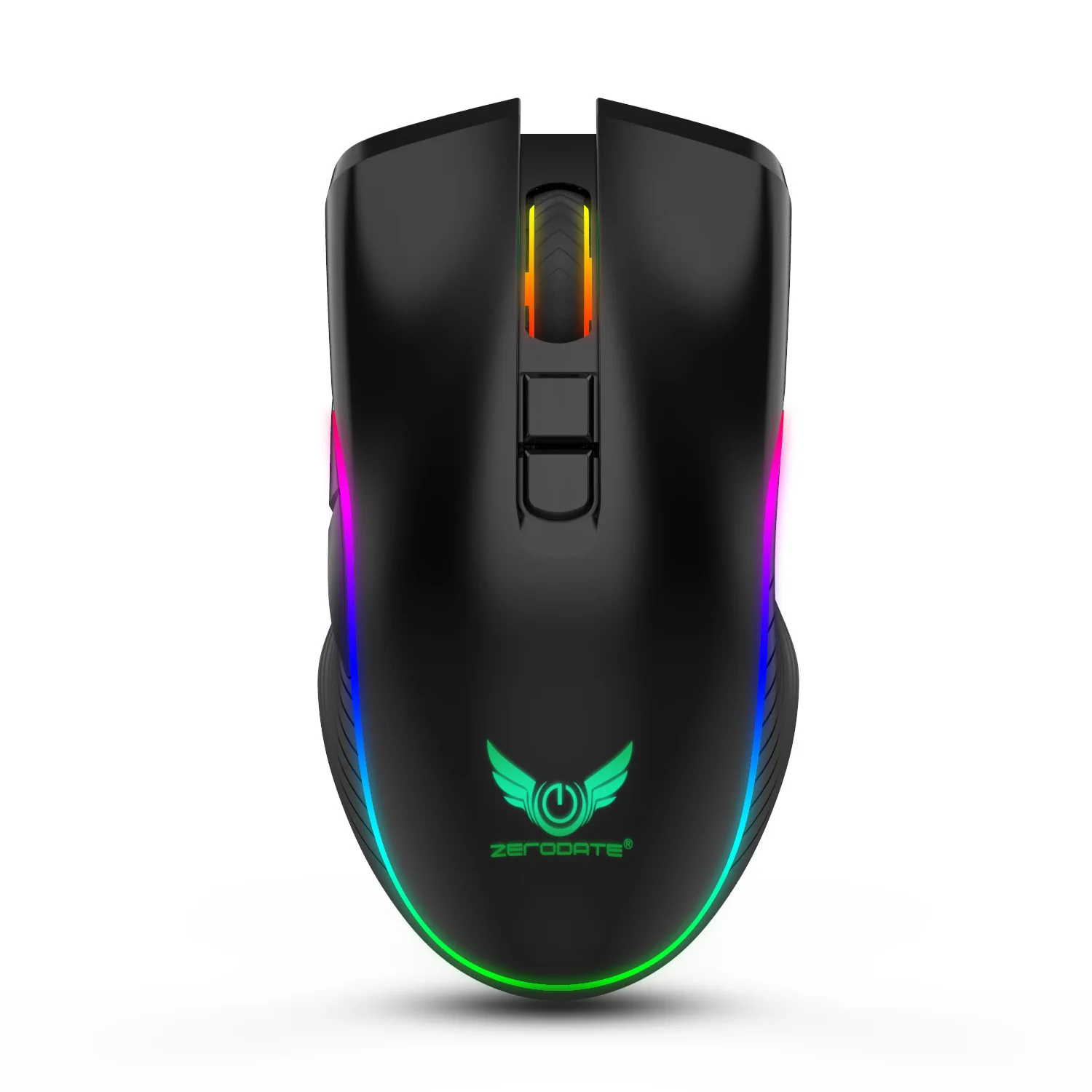 Imagem -05 - Mouse Gamer sem Fio com Interface de Teclas 2400dpi 2.4g com Emissão de Luz Rgb de Carregamento Rápido