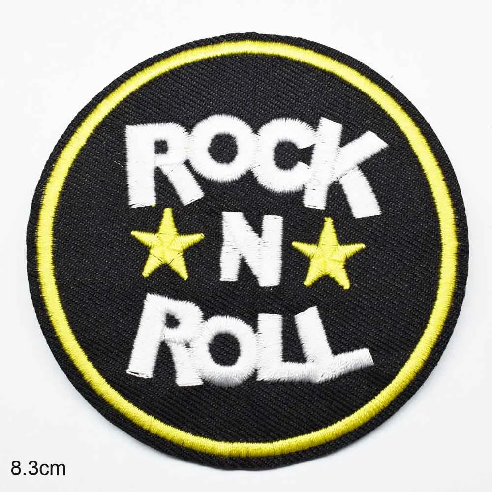 Rock N Roll Gun N Rose Music Rock Out Michael Jackson Prince Iron On Embroidered Clothes Patches For Clothing Music Band