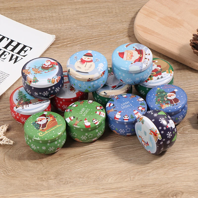 Home Garden Personality Candy Box Drum-shaped Candy Cookie Box Festive Party Supplies Rose Tea Pot Tin Box Small Fresh