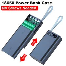 12*18650 pojemnik na baterie PD QC3.0 szybkie ładowanie opakowanie na Power Bank przypadku DIY 10W szybkie bezprzewodowe ładowanie 18650 baterii pojemnik na pudełko