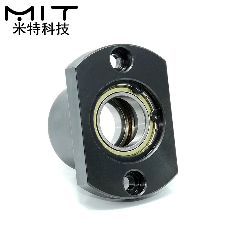 Square Carbon steel bearing with house Circular flange bushing type bearing seat bearing support double bearing seat positioning