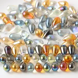 30Pcs Austrian Crystal Drop Transparent 9x15MM Charm Jewelry Making Accessories Faceted Glass Teardrop Bead DIY Necklace Pendant