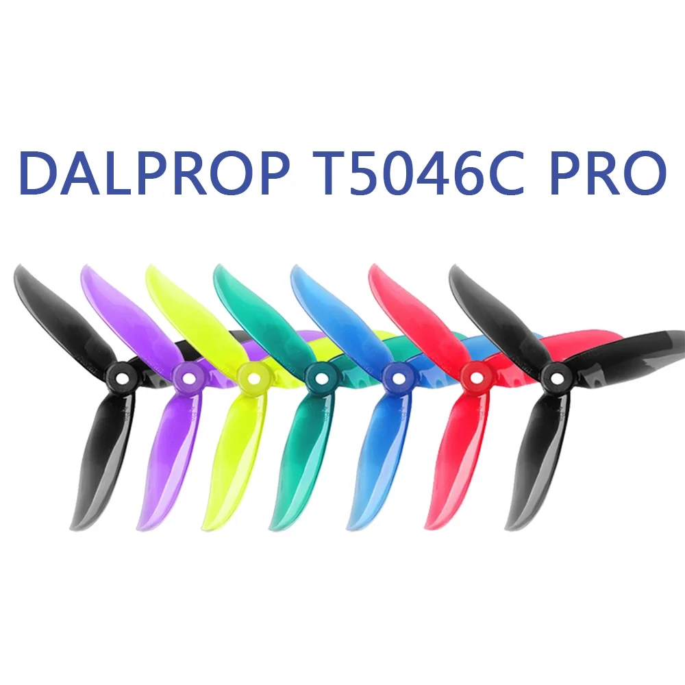 24 pcs / 12 pair DALPROP CYCLONE T5046C PRO 5046 3Blade propeller for T-Motor motor FPV Freestyle Drone Quadcopter version Prop