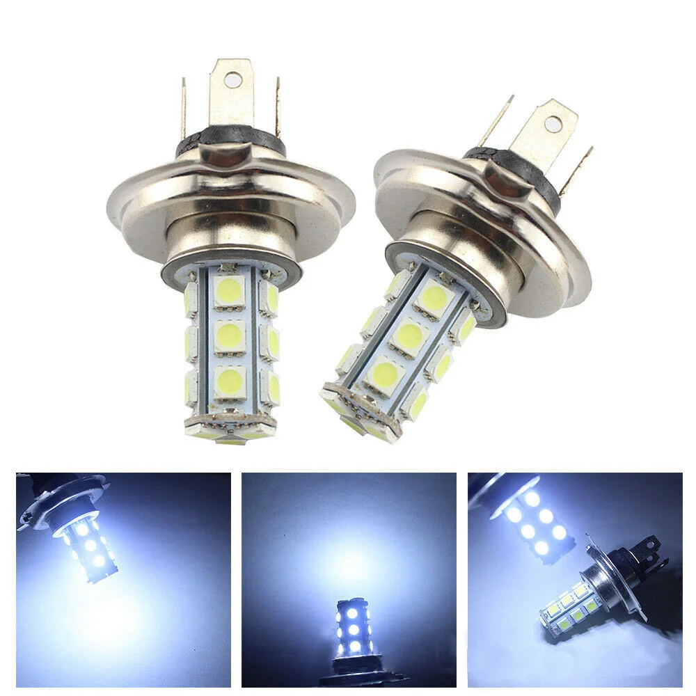 

2Pcs H7 18 SMD LED 5050 Auto Fog Light Car Headlight Bulb Lamp DC12V White Light Replace For HID Xenon Halogen Lights