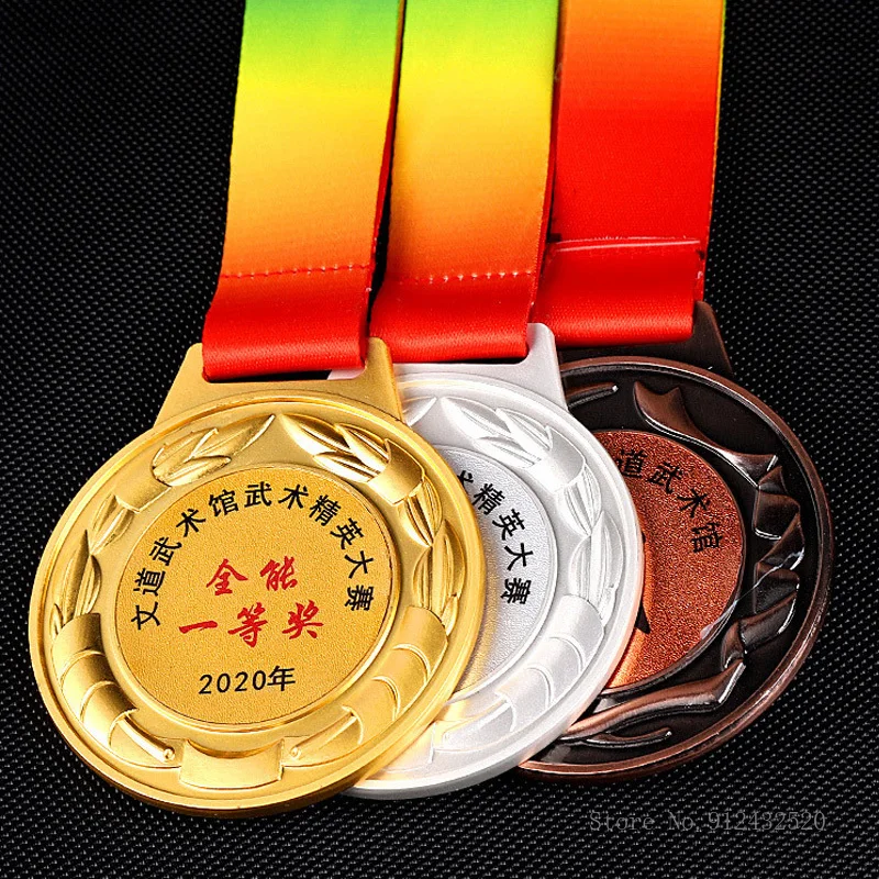 

Customized Creative Medal for Children's Competition, Souvenir, Gold, Silver and Bronze, Award, Souvenir, Souvenir, 10Pcs