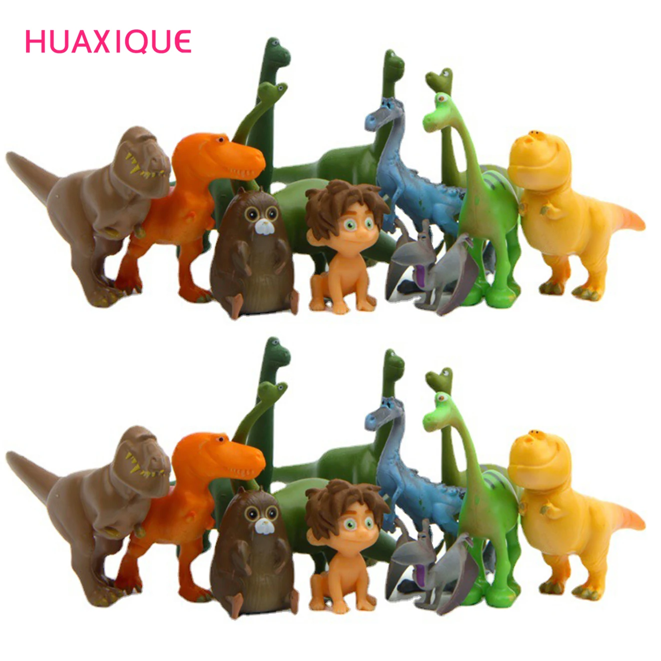 3-7cm 12pcs/Lot Movie The Good Dinosaur PVC Toy Action Figures Arlo Spot Henry Butch Mini Doll Model Toy Cake Decoration