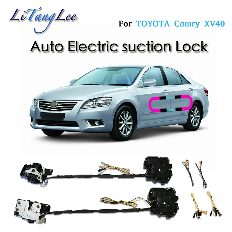 

For TOYOTA Camry Altis XV40 Car Soft Close Door Latch Pass Lock Actuator Auto Electric Absorption Suction Silence Closer