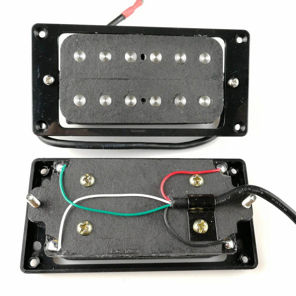 

Humbueker Double Row Open Electric Guitar Humbucker Pickups Set Black Made In Korea