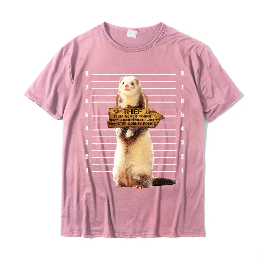 Cute Ferret Thief Funny Animals T-Shirt Men New Design Crazy Tops T Shirt Christmas Cotton T Shirts Design