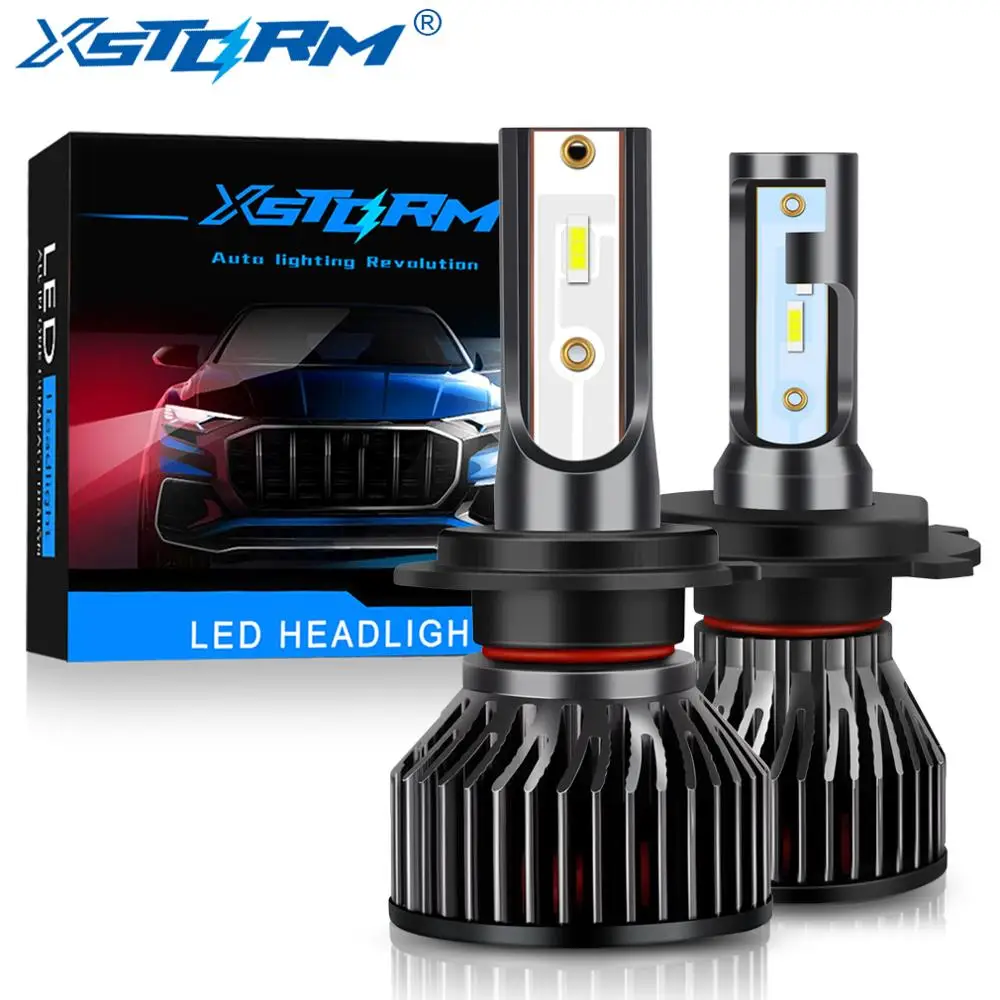 Xstorm Mini H4 H7 HA CONDOTTO LA Lampadina Auto Del Faro lampada H1 H3 H8 H11 LED 9005 HB3 9006 HB4 12000LM 6000K Bianco Auto Della Nebbia Luci Del