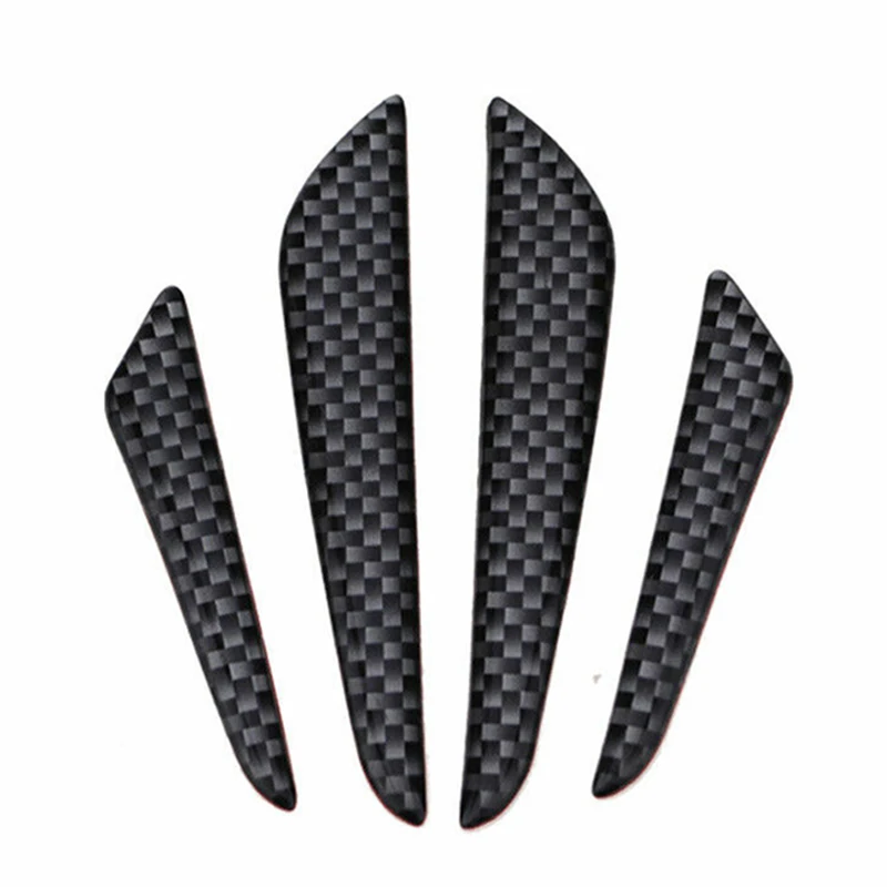 4xCarbon Fiber Car Door Edge Guard Strip Scratch Protector Anti-collision Trim Anti-rub Car Door Edge Guards Molding Protection