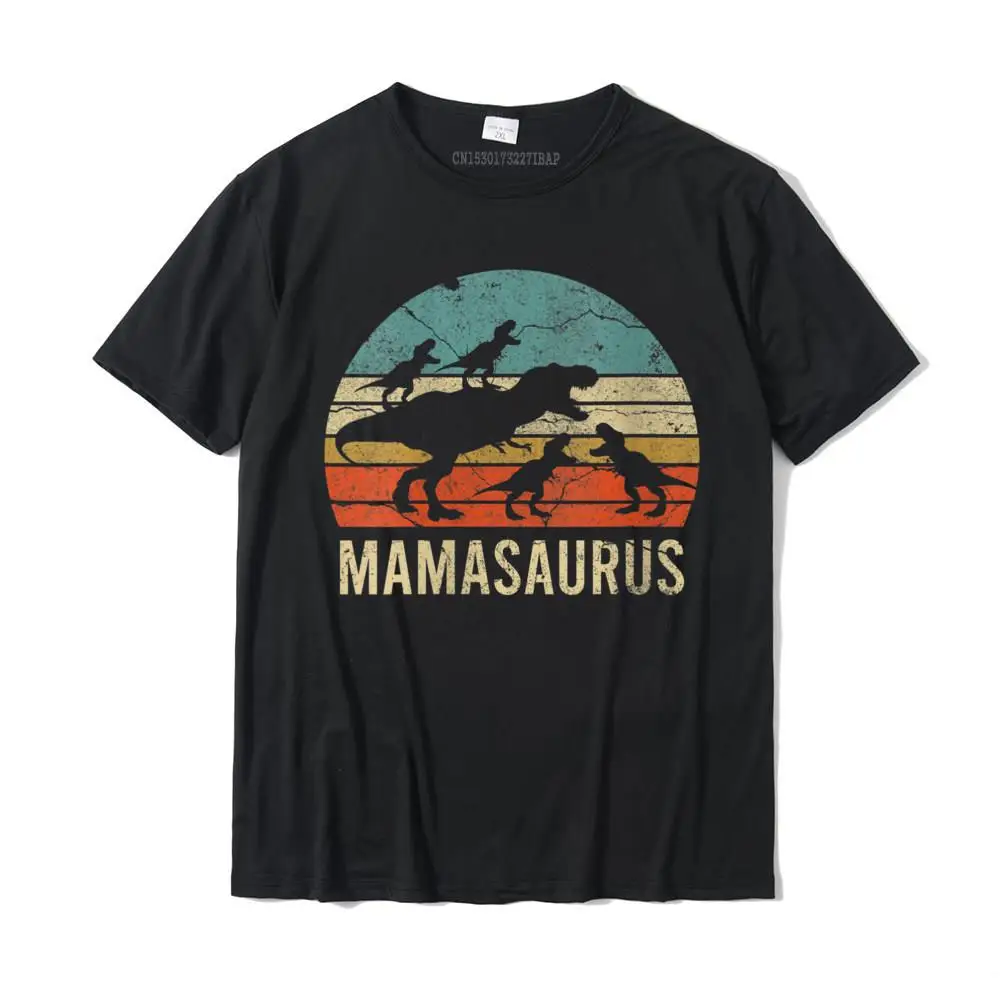 

Womens Mommy Mom Mama Dinosaur Funny 4 Four kid Mamasaurus Diy T-Shirt T Shirt Tops Shirt Fashion Cotton Party 3D Printed Men's