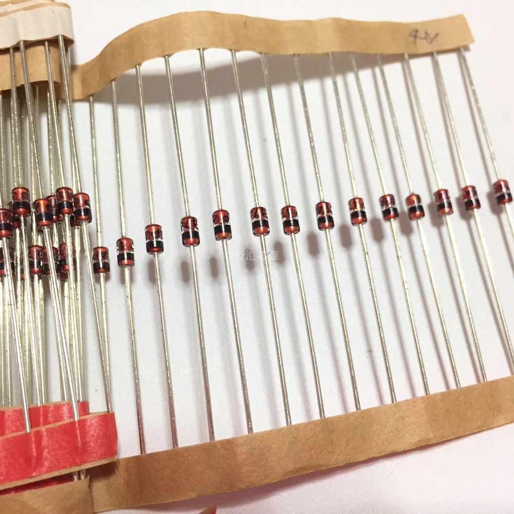 100 개/몫 1N4741A 1N4741 11V 1W DO-41