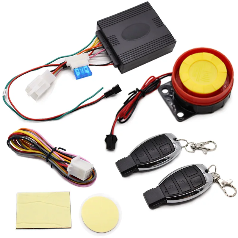 

12V Motorcycle Anti-theft Horn Motocross For Security Alarm System Bike Remote Control Engine Start Keyless Entry