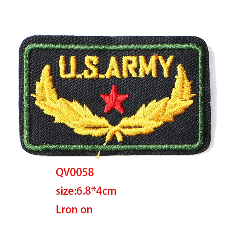 US Marine Corps Medal icon Embroidered Iron on Patches for Clothing DIY Stripes Stickers  Custom Badges on the Backpack