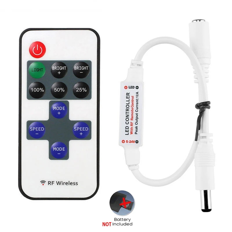 RF Dimmer LED Strip 5M 10M SMD2835 Warm White Daylight Ribbon Tape Light For Kitchen Cabinet Adjustable Brightness Remote Switch