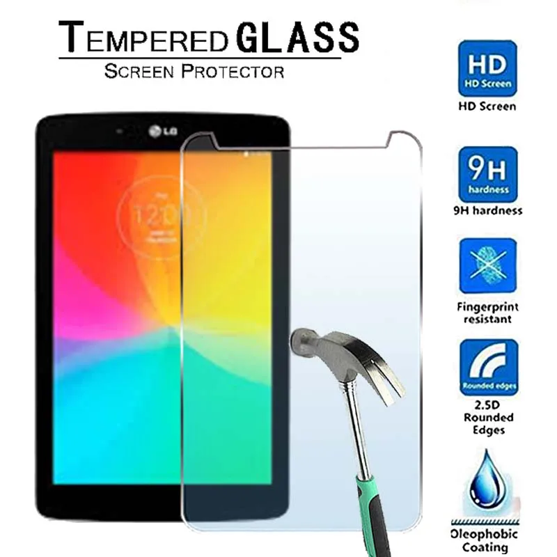 For LG G Pad 7.0 V400 V410-Premium Tablet 9H Tempered Glass Screen Protector Film Protector Guard Cover