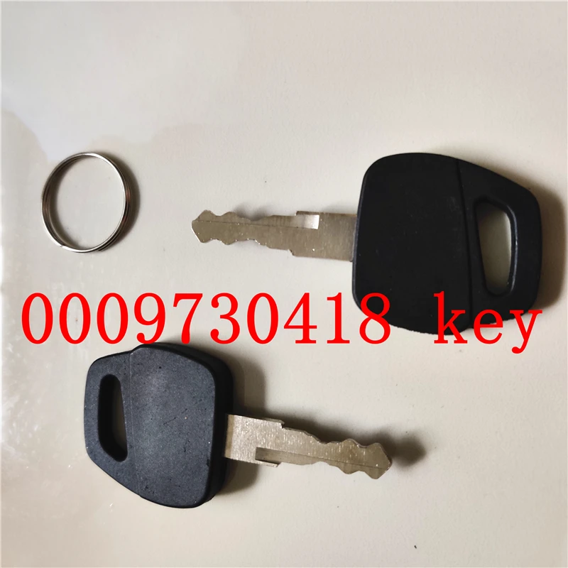 5pcs oem 0009730418 starting key keys diesel truck forklift accessories 351-05