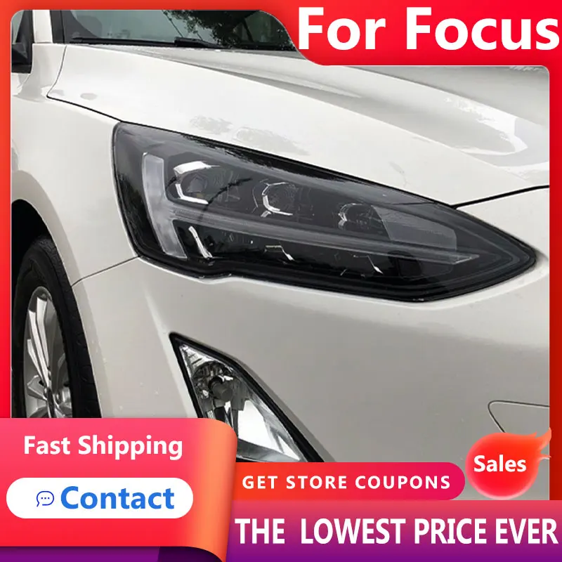 HANA for Ford Focus Headlights 2019 New Focus 5 LED Headlight Dynamic Signal Led Drl Hid Bi Xenon Auto Accessories