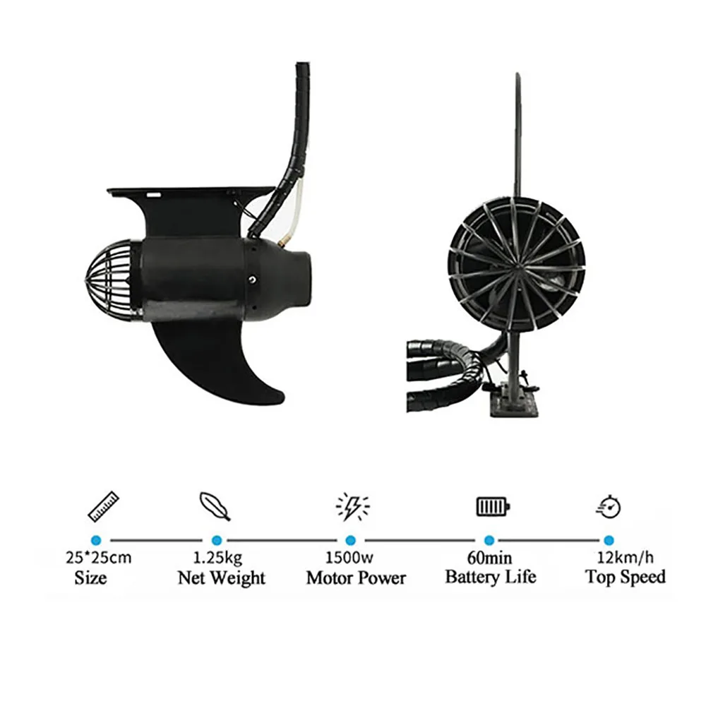 Electric Surfboard Fins SUP Power 24V Efin (without Battery) Trolling Motor Electric SUP Fin and High Power Thrust Electric Fin