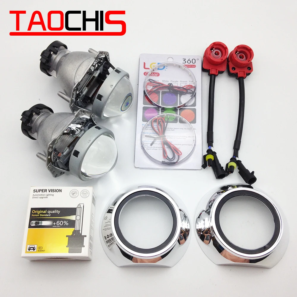 

TAOCHIS Hella 3R G5 Projector Lens Set HID Bi Xenon D2S D1S D3S D4S Shroud Devil Eyes Modify Head Light Lamp Upgrade Super Lens