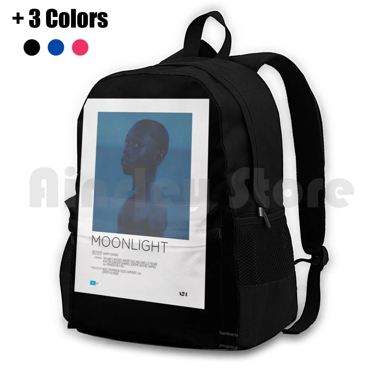 Moonlight Movie Poster Outdoor Hiking Backpack Waterproof Camping Travel Movies Movie Movie Film Films Film Cinephile Film