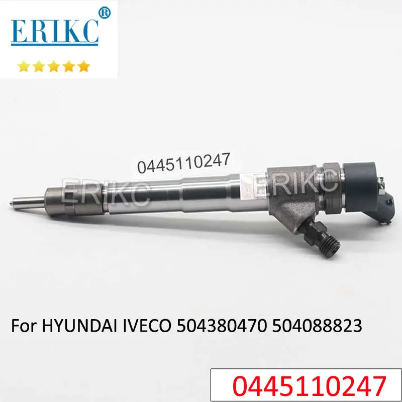 

0 445 110 247 Fuel Sprayer Nozzle 0445110247 Common Rail Diesel Injector Assy 0986435163 For HYUNDAI IVECO 504380470 504088823