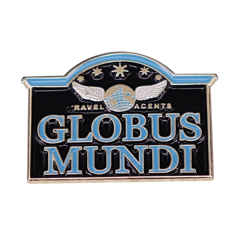 Globus Mundi Enamel Pin Brooch Badge Magic Wizard Addition