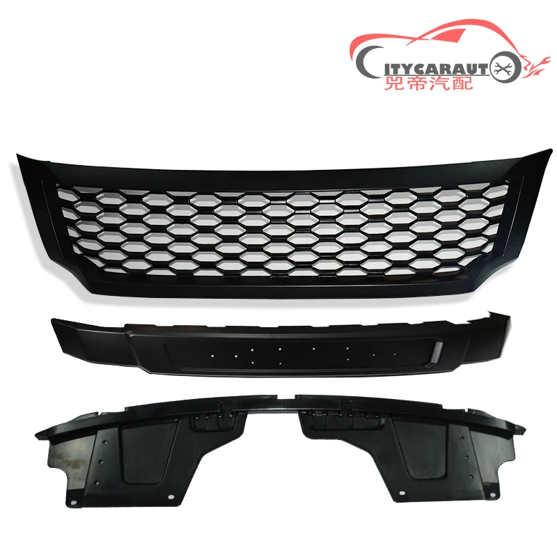 front Radiator Grills racing grills matte black abs mask LED grille fit for NAVARA NP300 D23 2015-2017 CAR STYLING ACCESSOIRES