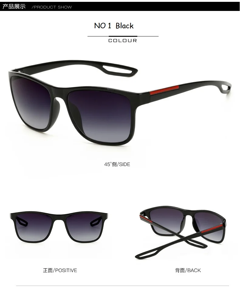NEW  Fashion  Sunglasses Men Driving Sun Glasses For Men Brand Design High Quality Mirror Eyewear Male