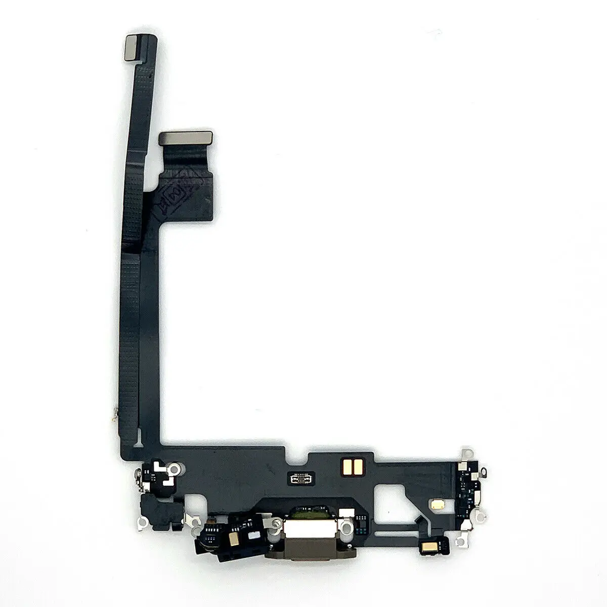 جودة عالية لابل آيفون 12 برو ماكس 6.7 "منفذ شحن شاحن حوض ميكروفون الصوت فليكس كابل الشريط أسود أبيض بني أزرق #3