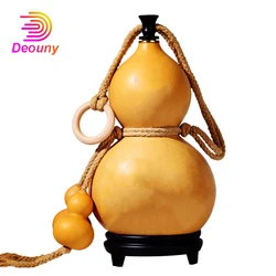 DEOUNY Natural Gourd Cucurbit Calabash Hip Flask For Alcohol Pocket Bottle Drinkware Whiskey Rum With Funnel Free Shipping