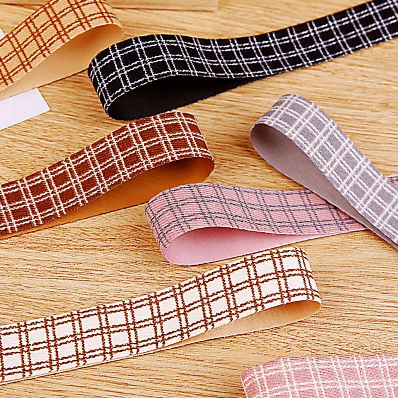 

10 Yards 25mm/40mm plaid ribbon DIY handmade material Headwear Hair bow clothing shoes and hats material bow home decoration