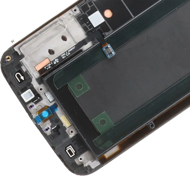 تم اختباره سوبر AMOLED 5.1 بوصة لهاتف سامسونج S6 edge G925 G925F G925I شاشة LCD تعمل باللمس محول الأرقام مع مجموعة الإطار