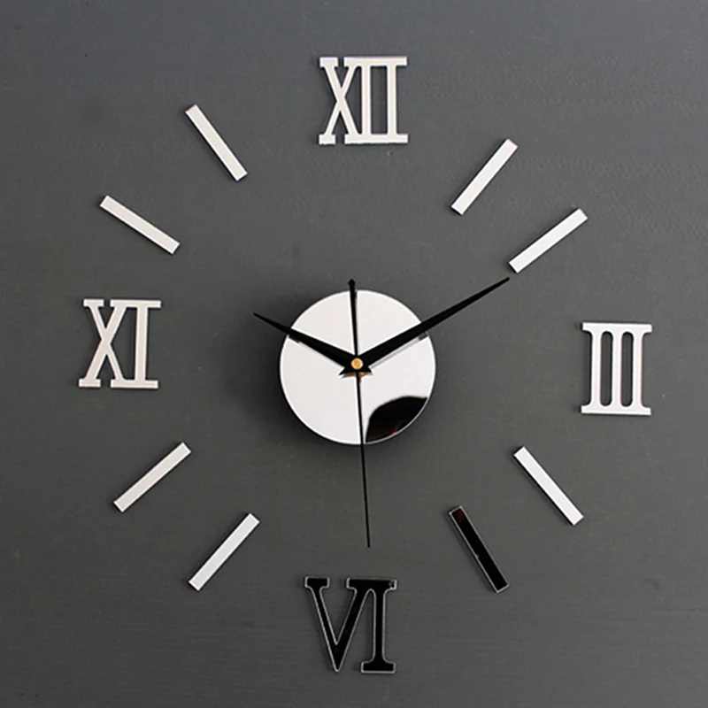 Wall Clock Quartz Watch Modern Design Large Quartz Needle Decorative Clocks Europe Acrylic Stickers Living Room Decoration