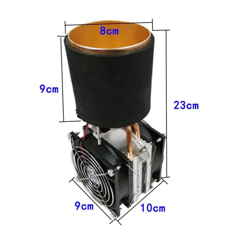 12V Semiconductor Cooler DIY เครื่องดื่มเย็นถ้วยตู้แช่แข็ง Quick Cooling Frosting ชุดขนาดเล็ก Cooling System