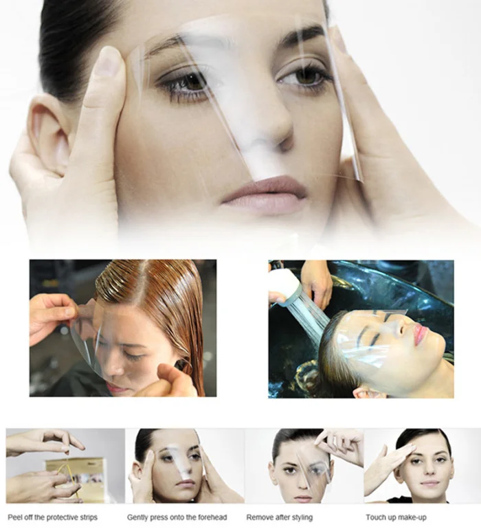 50pcs disposable haircut mask Hairdressing bangs protect shield salon barber dye perm hair styling tools