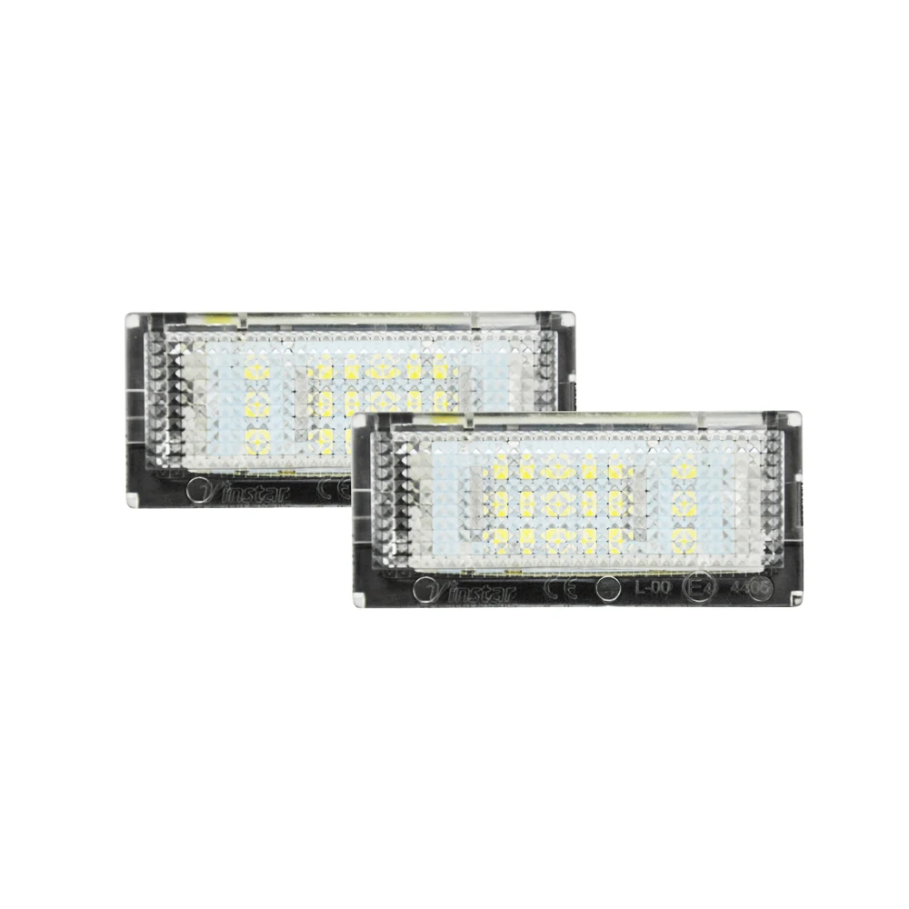 2Pcs LED License Number Plate Light For BMW E46 3 Series Compact Hatchback Sedan Saloon Touring Estate 323i 325i 328i 330i