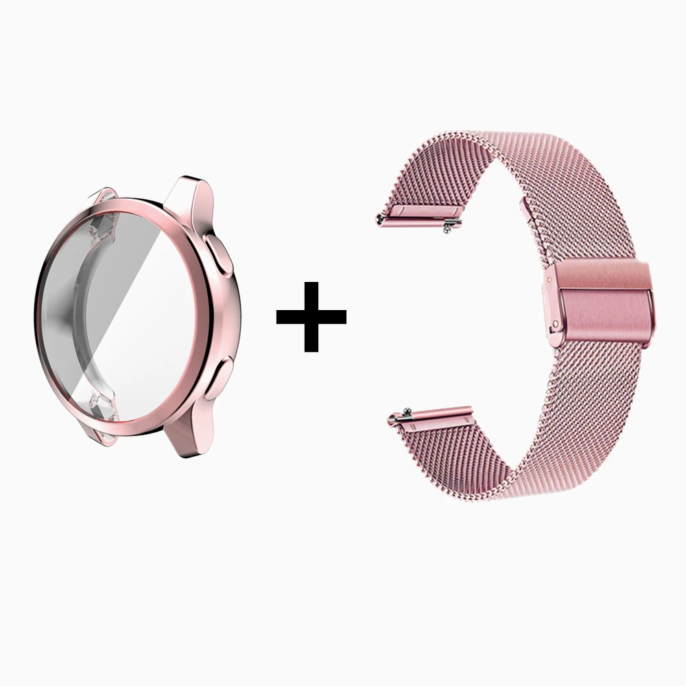 Metallband TPU Abdeckung für Garmin Vivo active 4s 4 3 Musik/Venu 2 2s 3s 3 2 plus Armband Armband Vollbild schutz Uhrengehäuse – Detail 16