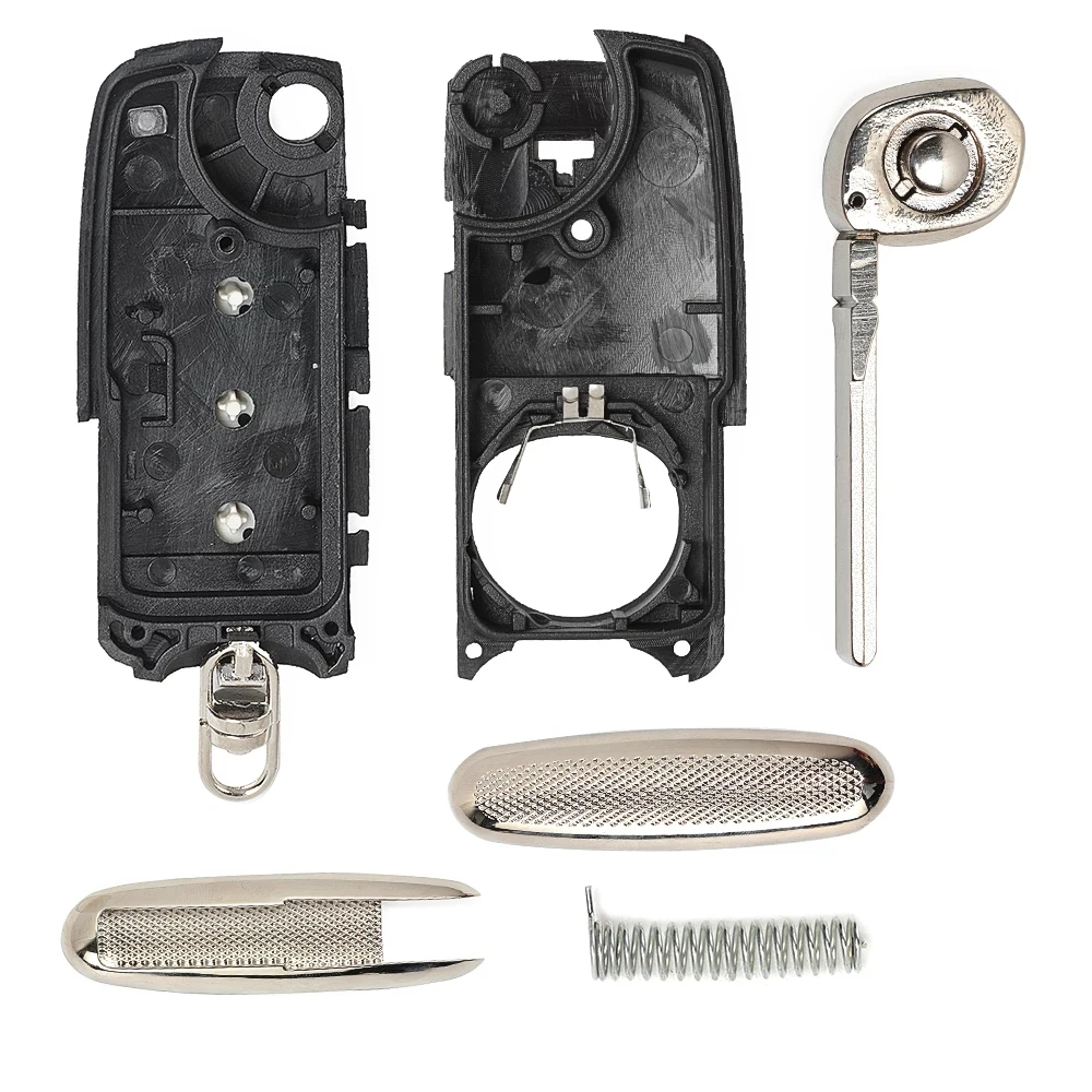 Diykey 3/4 botões flip dobrável escudo chave remota para bentley mulsanne durling gt voando spur continental caso chave do carro automático