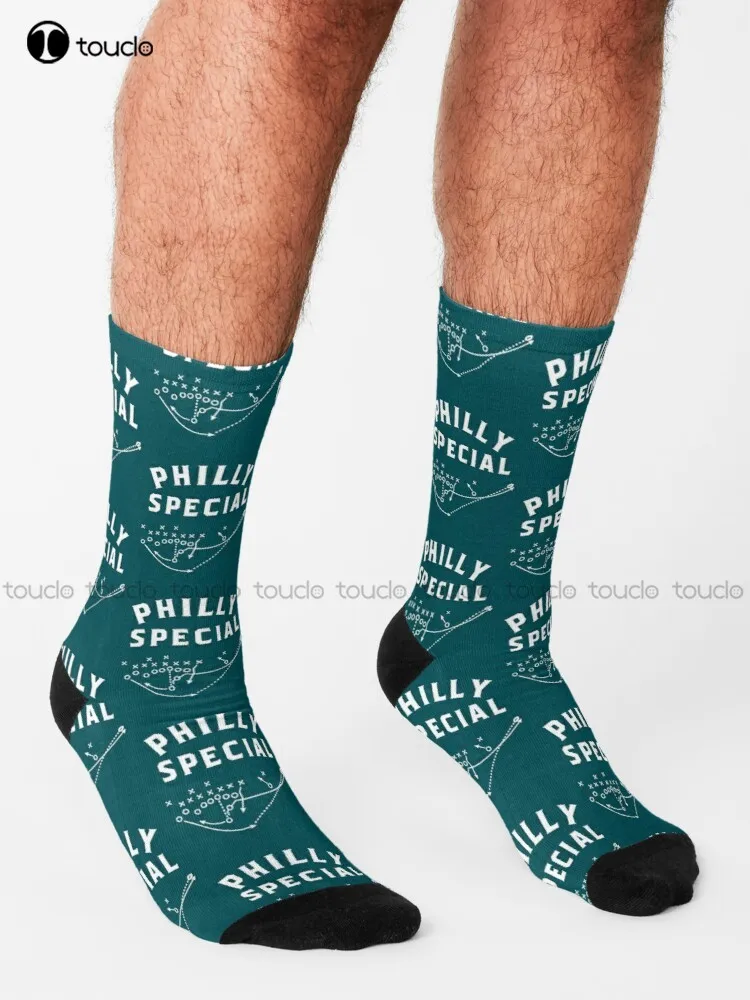 Philly Special Trick Play Socks Basketball Socks Unisex Adult Teen Youth Socks Personalized Custom 360° Digital Print