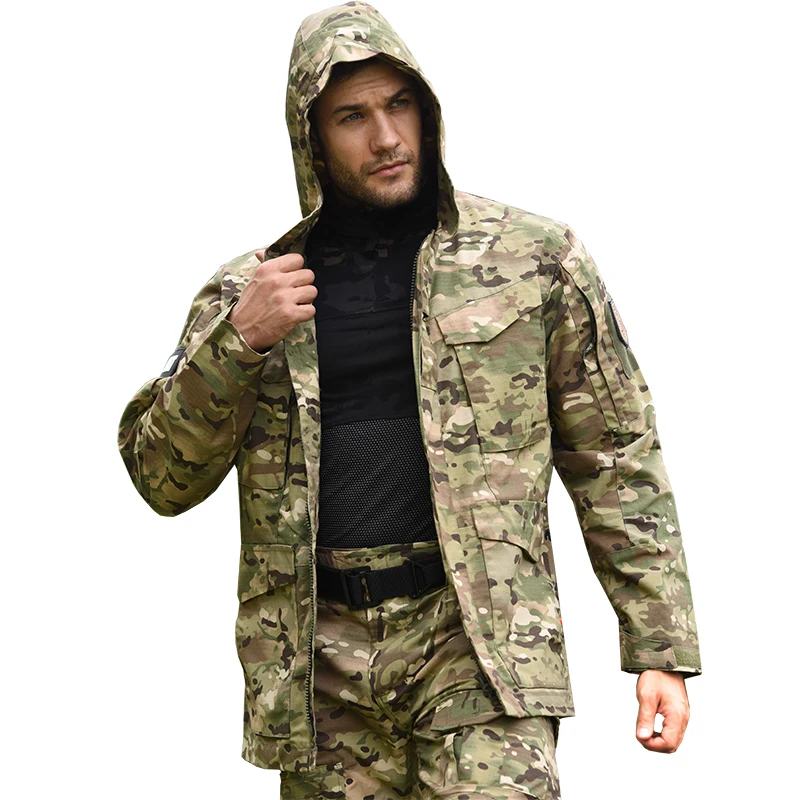 M65 Military Bomber Tactical Jackets Man Windbreaker Multi-pocket Outdoor Coats US CP Army Camo Airsoft Men Clothing