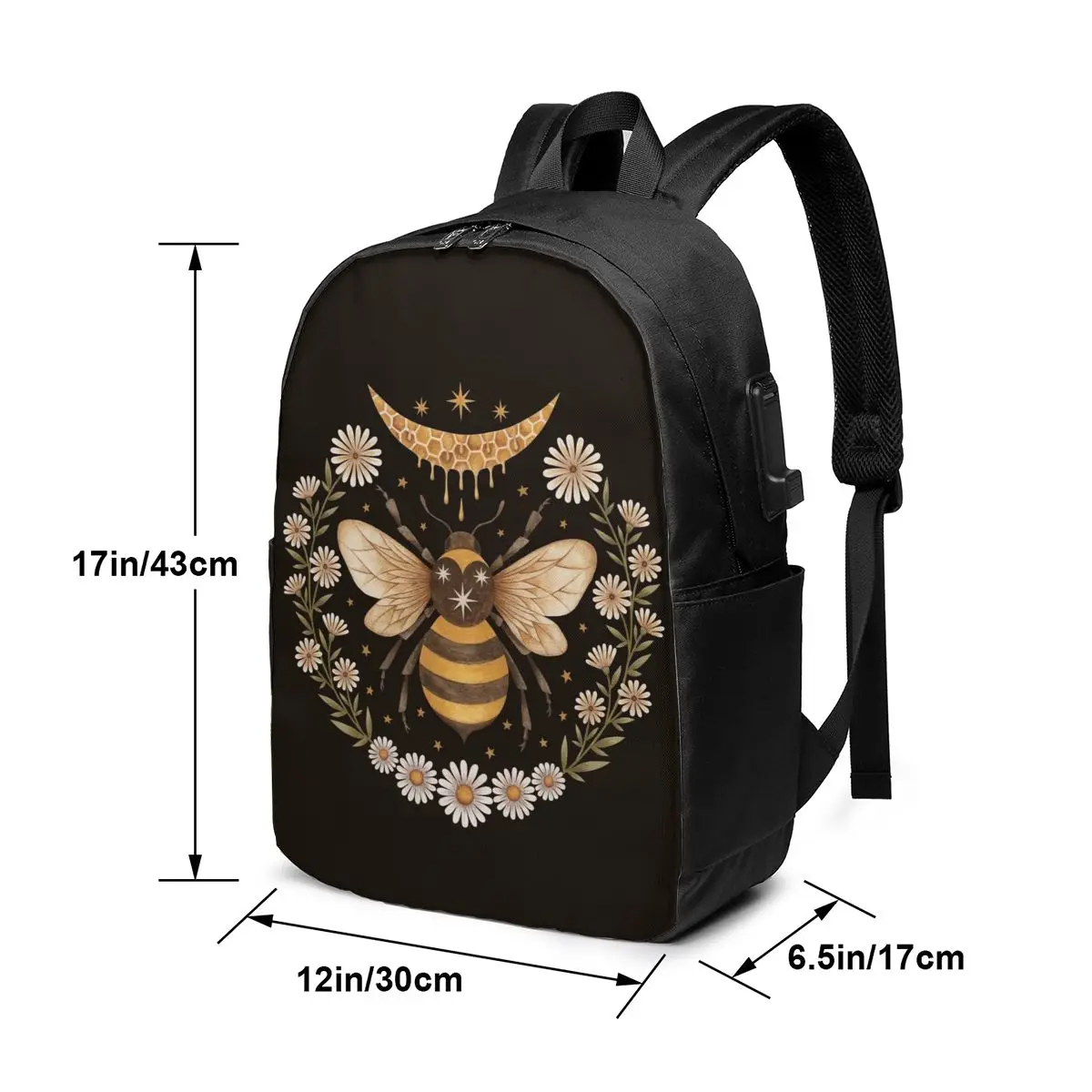 Bee Backpack Bee Backpacks Multi Purpose Print Bag Man - Woman High quality Teen Trend Schoolbag Bags